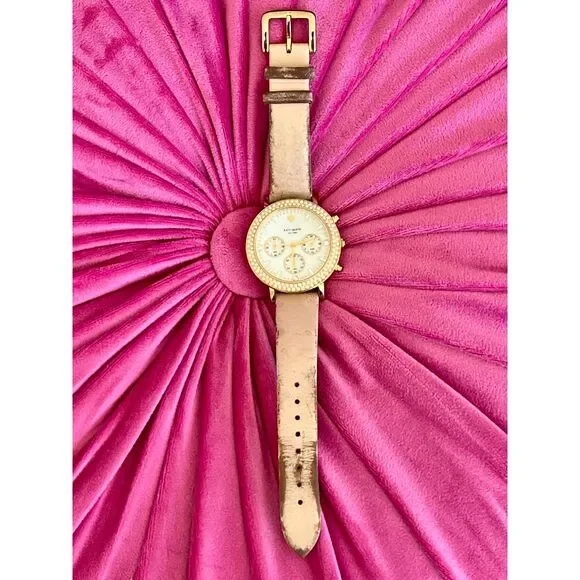 Kate Spade NY Scallop Activity Tracker Pink Glitter Watch Style - Picture 12 of 15